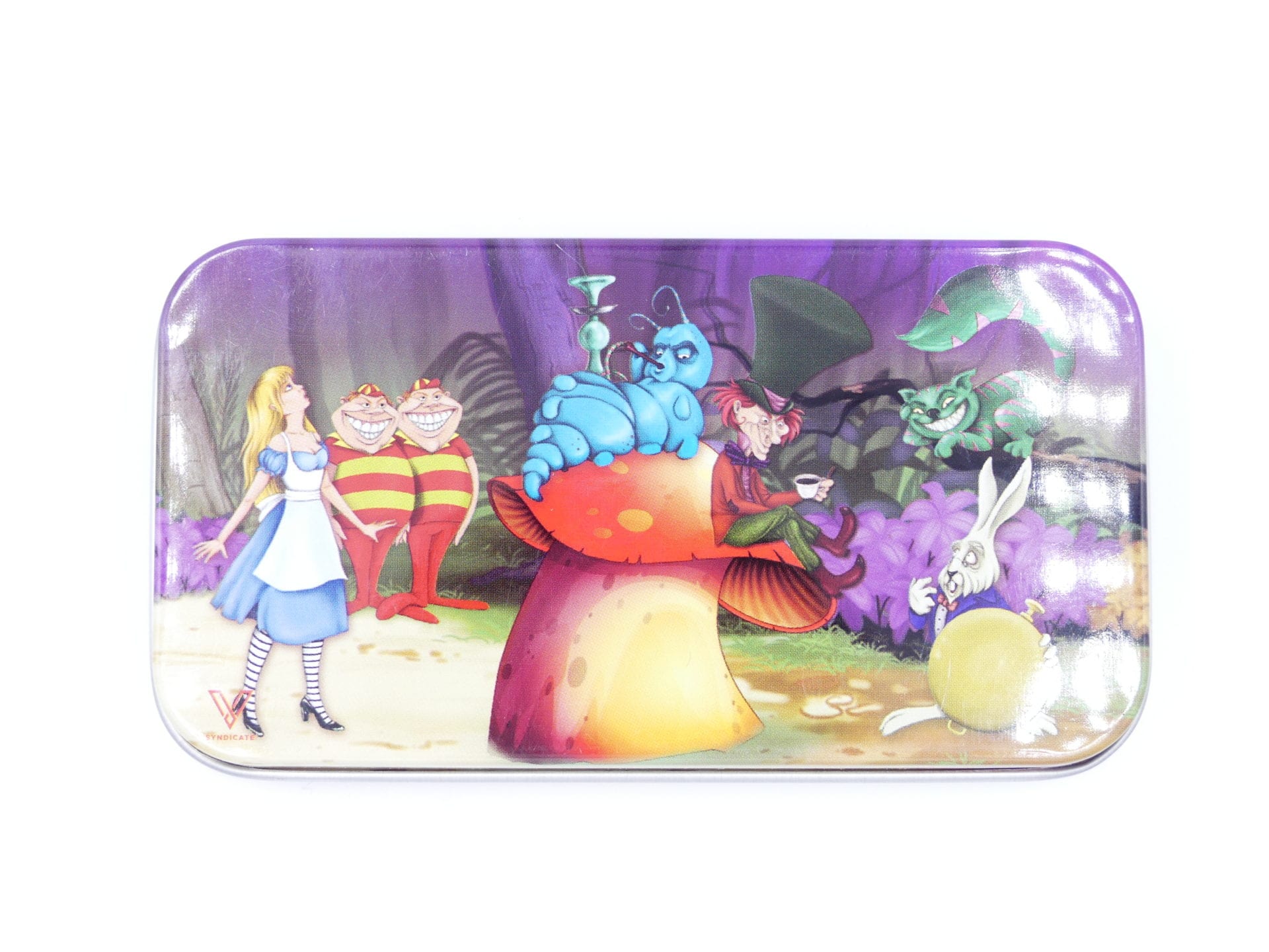 Tin Rolling Tray with Lid Assorted Design ⋆ Daydreams Smoke Shop