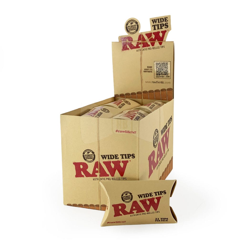 Raw Pre Rolled Rolling Paper Tips ⋆ Daydreams Smoke Shop